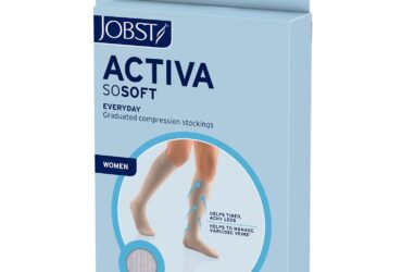JOBST ACTIVA SOSOFT RIBBED 20-30 KNEE HIGH CT LG WHT
