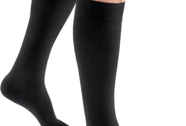 JOBST FOR MEN CASUAL KNEE 15-20 CLOSED TOE BLACK LGFC