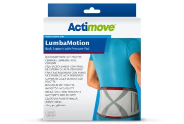 ACTIMOVE LUMBAMOTION 3D BACK SUPP W/PRESSURE PAD WHT XL