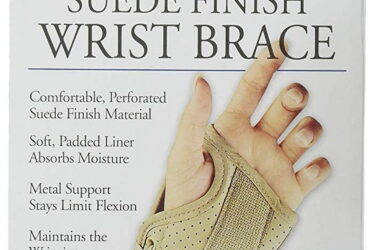 SOFT FIT SUEDE FINISH WRIST BRACE LEFT XL BLACK