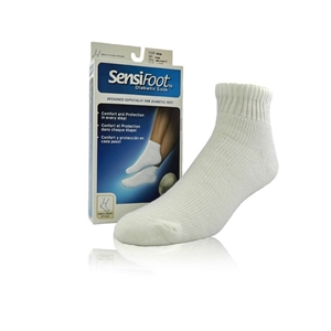 JOBST SENSIFOOT MINI-CREW CLOSED TOE WHITE XL CASE