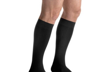 JOBST FOR MEN AMBITION KNEE 15-20 BLACK SZ3 LNG