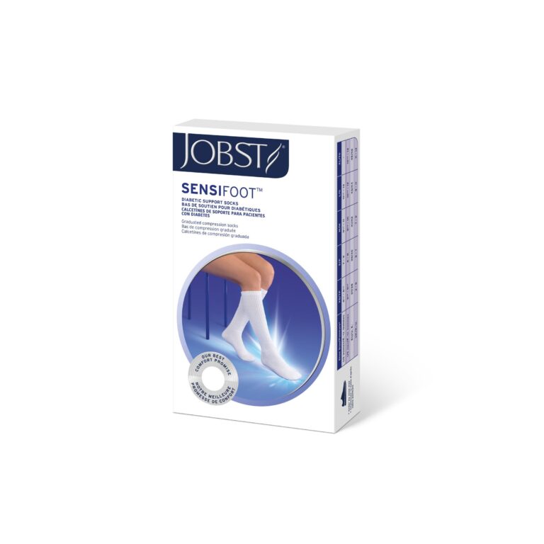 JOBST SENSIFOOT KNEE CLOSED TOE WHITE MD CASE