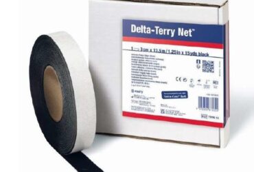 BSN 7229513 DELTA-CAST Delta terry-net adhesive fleece edgar 3cm black Roll of 1