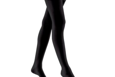 JOBST RELIEF THIGH SILICONE 30-40 OPEN TOE BLACK LARGE