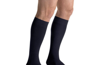 JOBST FOR MEN KNEE SOFTFIT 15-20 OPEN TOE NAVY SM-LONG