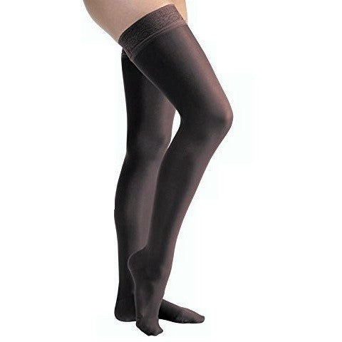 JOBST ULTRASHEER THIGH 15-20 CLOSED TOE LACE ESPRESSO SM