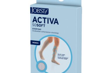 JOBST ACTIVA SOSOFT RIBBED 15-20 KNEE HIGH CT SM SND