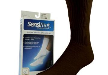 JOBST SENSIFOOT CREW CLOSED TOE BROWN MD