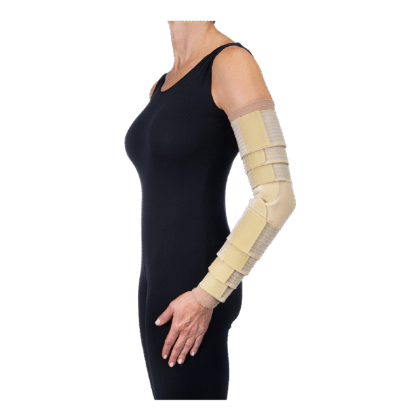 JOBST-CUSTOM SEAMED ARM SLEEVE WITH GAUNTLET AND SHOULDER FLAP