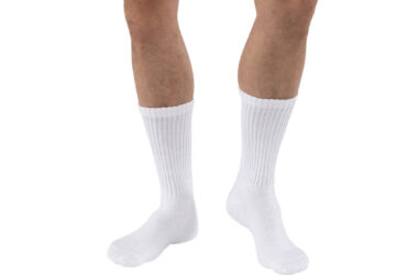 JOBST SENSIFOOT CREW CLOSED TOE WHITE XS