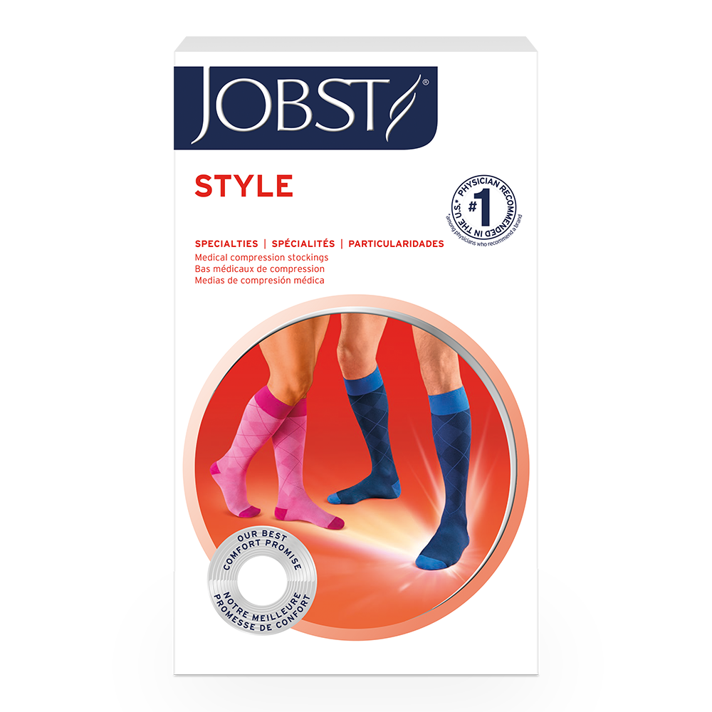 jobst-style-kh-packshot-front-23.png JOBST STYLE 15-20 MM HG KNEE HIGH CLOSED TOE EXTRA LARGE FULL CALF-PETITE ARGYLE GRAY