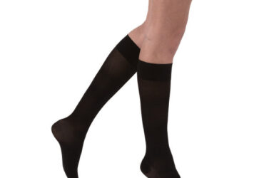 JOBST ULTRASHEER KNEE SOFTFIT 30-40 CLOSED TOE CLASSIC BLACK LG