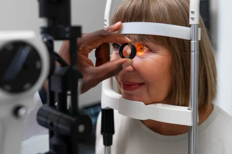 Retinal tear or detachment is detectable with the help of a direct ophthalmoscope