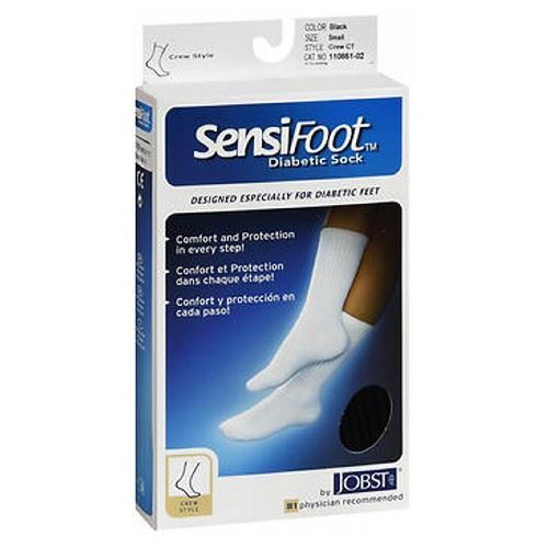 s-l1200-11.jpg JOBST SENSIFOOT CREW CLOSED TOE BLACK LG CASE
