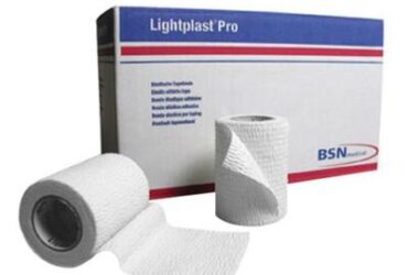 LIGHTPLAST PRO TAPE ELASTIC ADHESIVE WHT 2INX7.5YD