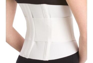 ACTIMOVE 2 PANEL RIB BELT MEN WHT SM