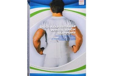 ACTIMOVE 2 PANEL RIB BELT MEN WHT UN/LG