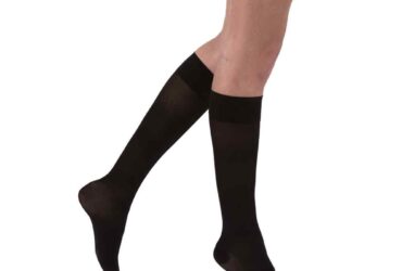 JOBST ULTRASHEER KNEE 30-40 CLOSED TOE CLASSIC BLACK LGFC