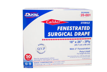 Peri-GYN Pack, Includes: Lithotomy Drape with Absorbent Reinforcement, Attached Leggings; Under-buttocks Drape, Reinforced Poly; Non-Reinforced Surgical Gown, Large; Drape Towel, Adhesive, Nonabsorbent; Absorbent Towel; Suture Bag; Outer Wrap, Reinforced Poly Table Cloth, 44" x 85", Sterile, 5/cs