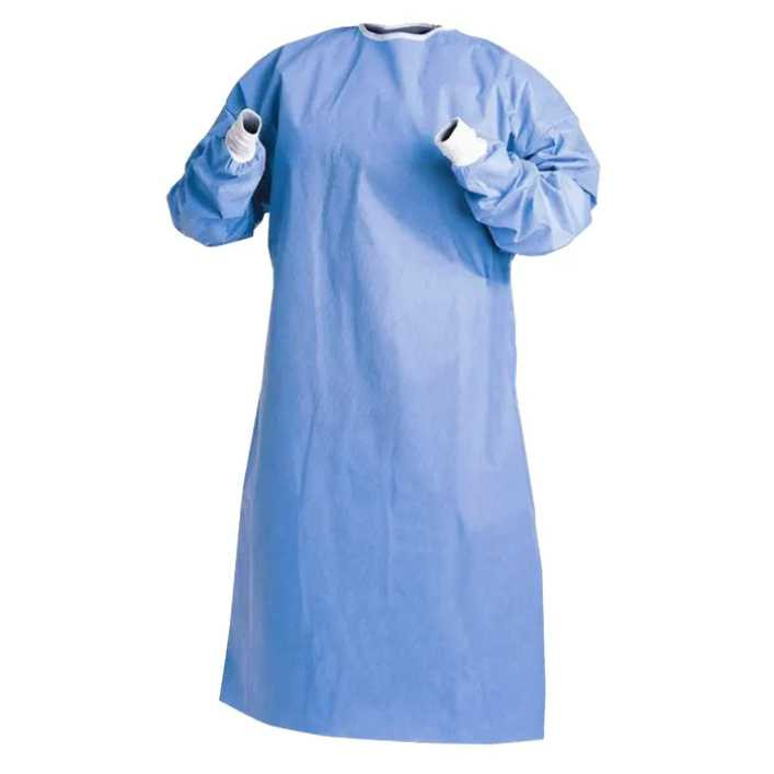 22055__93327.1708101653-2.jpg Surgical Gown, Poly-Reinforced, XXX-Large, X-Long, 20/cs (Due to a manufacturer inventory hold, this item may have longer than normal lead times)