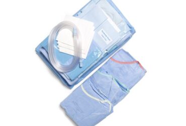 Orthoarts Shoulder Pack Includes: Shoulder Split Drape 112" x 60", Body Split Drape 88" x 116", ULTRA Surgical Gown with Towel, MICROCOOL Specialty Surgical Gown, Back Table Cover, Mayo Stand Cover, Drape Tape Strips, Suction Tubing & Suture Bag, 3/cs