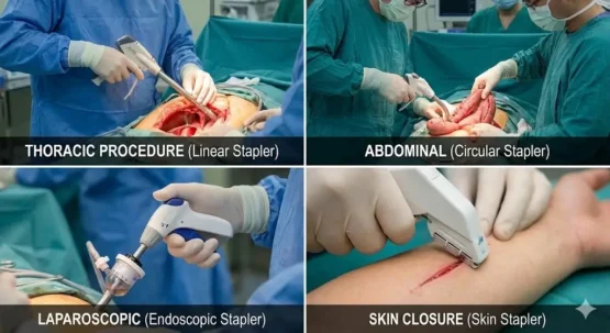 Different surgical procedures require the use of different types of staplers
